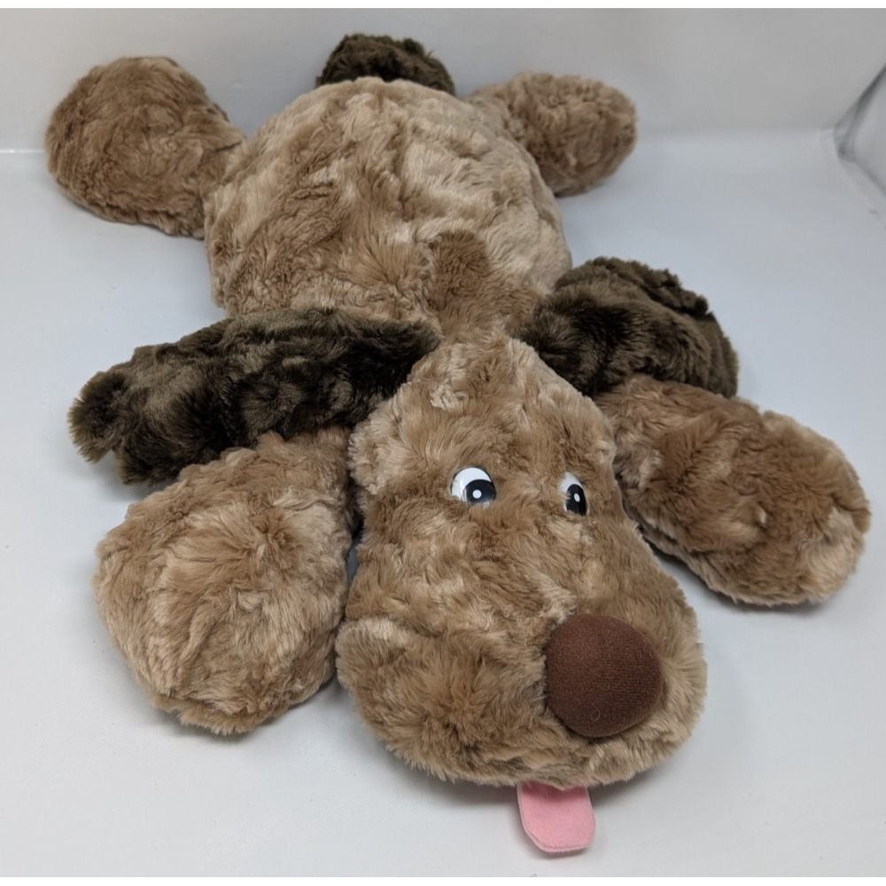 Vintage Chosun Floppy Plush Dog Butterscotch Large Brown Laying Stuffed Puppy